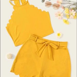 Yellow suit